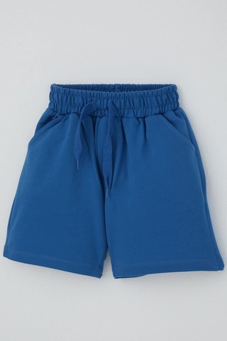 Breeze Erkek Çocuk Şort Bağcık Aksesuarlı Cepli 3-7 Yaş, Saks Mavisi