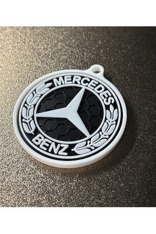 Markanıza Özel Petek Desenli Mercedes Benz Yazılı 3d Anahtarlık