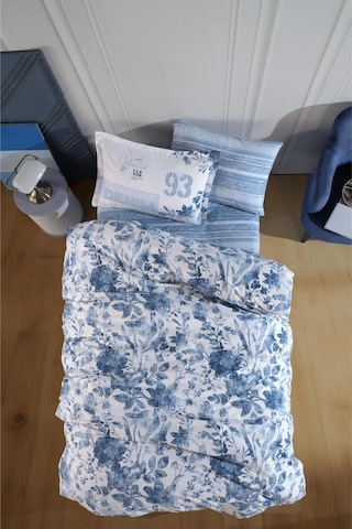 Clasy Ranforce %100 Pamuk Tek Kişilik Nevresim Takımı Mavi V1 Mavi