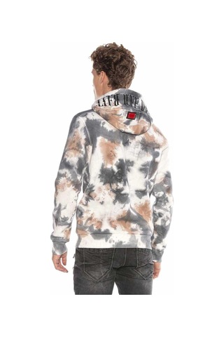 Cipo & Baxx Cl405 Kuru Kafalı Gotik Desen Kapşonlu Sweatshirt 001