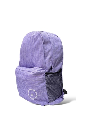 Su Geçirmez Kumaş Ortaokul Lise Unisex Okul Sırt Ve Seyahat Çantası - Mor