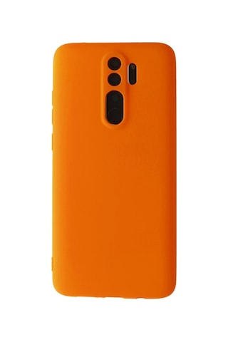 Xiaomi Redmi Note 8 Pro Kılıf First Silikon - Turuncu -