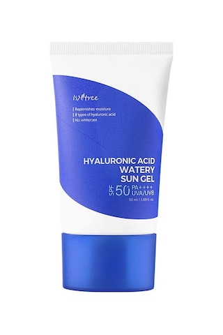Isntree Hyaluronic Acid Watery Sun Gel 50 Ml Kimyasal Filtreli 8 Tip Hyalüronik Asit İçeren Spf50+ Güneş Koruyucu Bakım Jeli