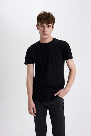 Defacto Long Muscle Fit Bisiklet Yaka Kısa Kollu Tişört N2104az26spbk81 Siyah-bk81