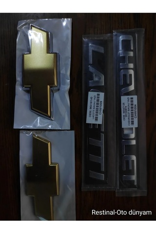 Chevrolet+lacetti Yazı+ön-arka Arma Ön Ve Arka Arma 2005 - 2008 Armalar 11.5cm 4 Lü Set 3d 3m