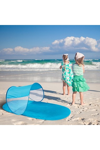 Yaleker Hızlı Açılabilir Çocuk Çadırı - Hafif Mavi, 2-3 Çocuk Kapasitesi, İç/içeri Dışarı Kullanım, Mesh Tarz, Taşınabilir Depo Çantası İle Açık Mavi