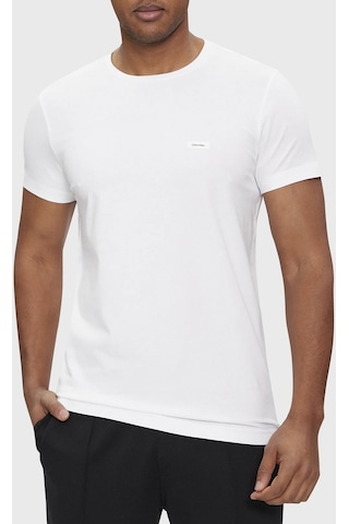 Calvin Klein Erkek T Shirt K10k112724 Yaf Beyaz