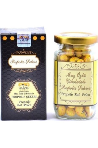Salpin Muz Özlü Çikolatalı Propolis Şekeri 70 G Salpin Muz Özlü Çikolatalı Propolis Şekeri 70 G