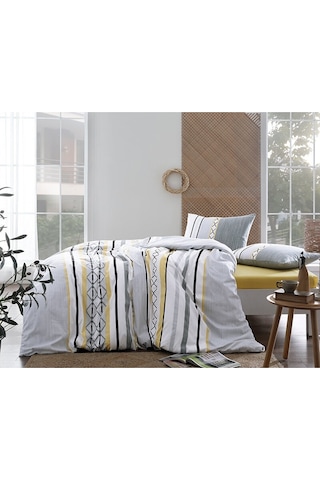 Floretta Jaune Çift Kişilik Nevresim Takımı 52172 Sarı