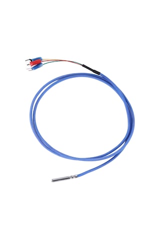 Skycity Su Ve Yağa Dayanıklı Pt100 Sıcaklık Sensörü - Paslanmaz Çelik Sondaj, Ptfe Tel, -50 C/+350 C Aralığı, 4x30x1000mm