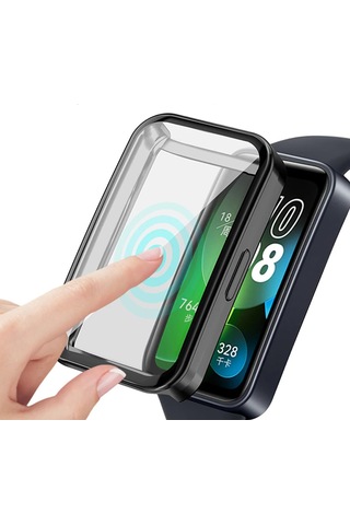 Coverzone Fit3 İle Uyumlu Silikon Kasa Ekran Koruyucu 360 Tam Kapatan Çerceve Pc Kasa Koruma Silikon Çerçeve Siyah Sku: Smg8690010143037