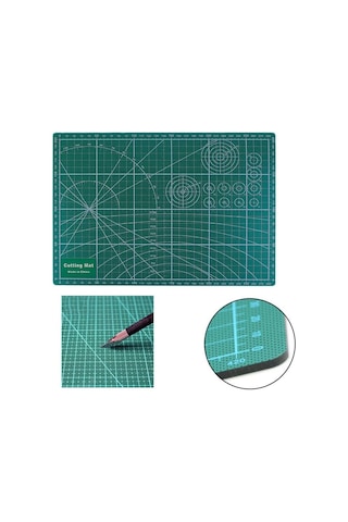 Techmaster Kesme Matı Cutting Mat Kesim Altlığı A4 Ebatında 30 Cm X 21 Cm, Standart