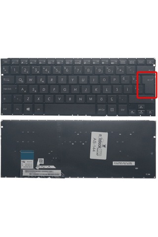 Asus Uyumlu ZenBook UX303LB, UX303UA Klavye Işıklı (Siyah TR) (Pars Power) Büyük Enter - Işıklı 753840