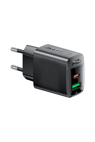 Acefast Pd30w Güç Destekli Gan 1xusb-c + 1xusb-a Çıkışlı Hızlı Duvar Şarj Cihazı - A98