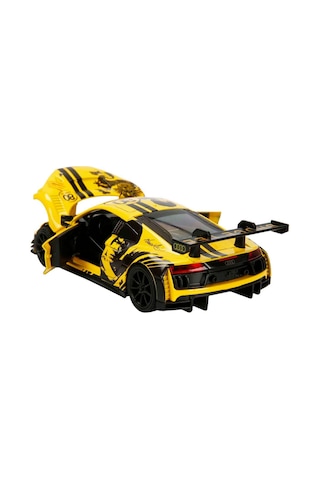 1:32 Sesli Ve Işıklı Rmz Hobby Bruce Lee Serisi Die Cast Çek Bırak Model Araba - Sarı Audi R8 Lms Br