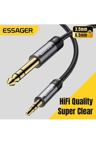 Essager 5-metre 3.5mm To 6.5mm Ses Kablosu Hi-fi Ses+dac Çip