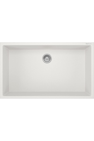 Real Gordion 76 Granit Eviye K013 Beyaz 70.5 x 39 CM Tezgah Altı