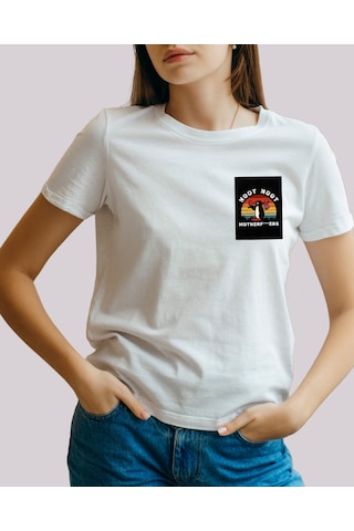 Grooh'dan Pinokyo'yatasarımlı Baskılı T-shirt Beyaz