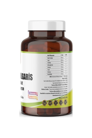 Ncs Berberis Vulgaris Alfa Lipoik Asit Tarçin Zerdeçal 120 Tablet