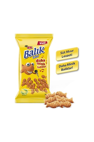 Eti Balık Kraker Mini Mısırlı 18 x 40 G