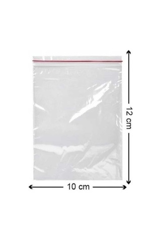 Tropic 5 Paket Kilitli Torba Şeffaf Poşet 10x12 Adet Kına Çerez Kuruyemiş Naylonu 1000li