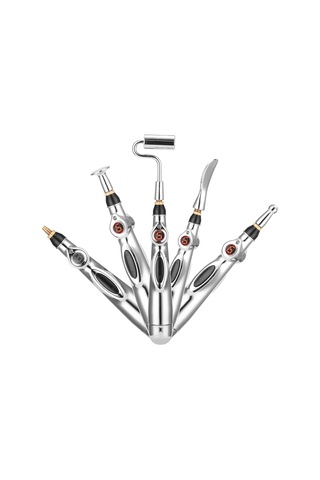 Teltree Elektronik Akupunktur Kalemi - Nokta Masajı Ve Enerji Terapisi İçin Taşınabilir Çözüm Gümüş