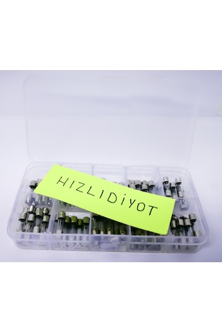 5x20 Cam Sigorta Seti 10x10 Toplam 100 Adet