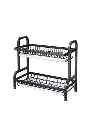 Pazly Paslanmaz Çelik Bulaşık Drenaj Rafı, Chooplastik Kesme Yay Tutucu, 3-4 Kişilik Aile, 42x23.2x41cm Diğer