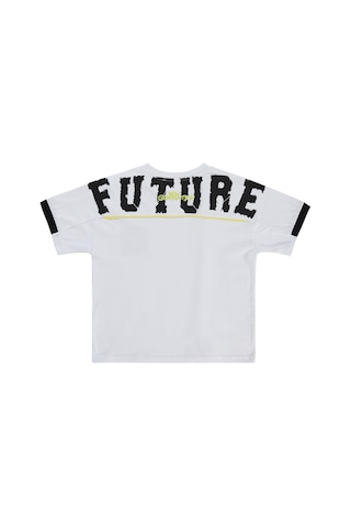 Civil Boys Future Baskılı 6-9 Yaş Tişört - Beyaz