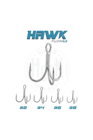 Fujin Hawk Süper Anti-rust Üçlü Kanca 4 Numara