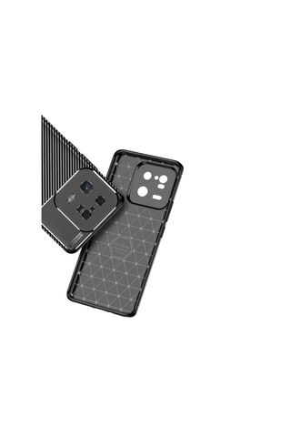 Xiaomi Uyumlu Mi 13 Pro Kılıf Zore Karbon Görünümlü Negro Silikon Kapak