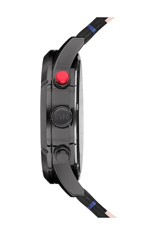 U.s. Polo Assn. Uspa1014-08 Siyah Deri Kordon Erkek Kol Saati