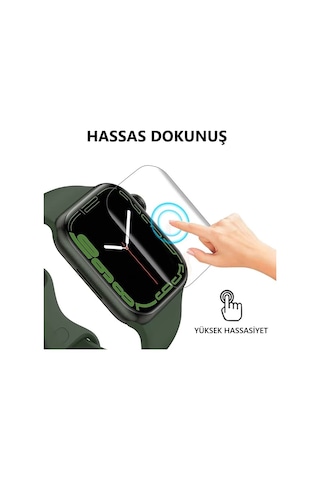 Apple Uyumlu Watch Se 44mm 3 Adet Şeffaf Ultra Koruyucu Nano Jelatin