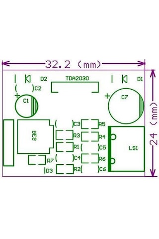 Elektronikport-Tda2030A 18W Anfi Kiti 6‐12V Ses Yükseltici Digital Amplifier Bo
