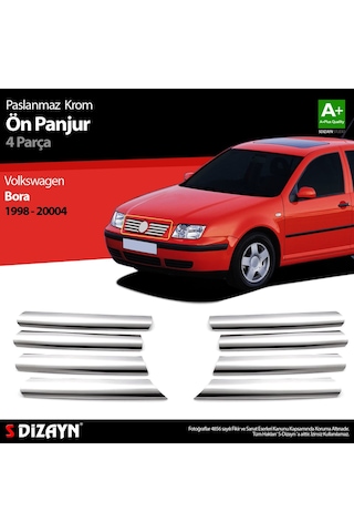 S-Dizayn  Volkswagen Bora Krom Ön Panjur 8 Prç 1998-2004