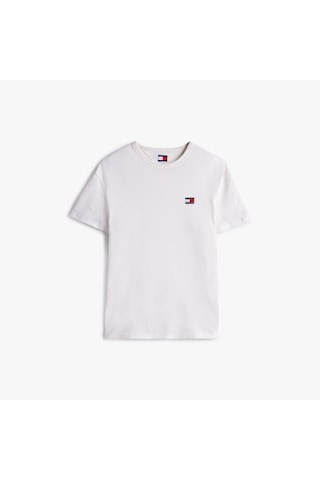 Tommy Hilfiger Tjm Reg Badge Tee Ext Erkek Beyaz T-shirt - Dm0dm20322