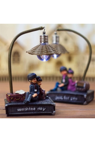 Just For You Sonsuz Aşk Işıklı Çift Biblosu - Romantik Ve Dekoratif Hediye