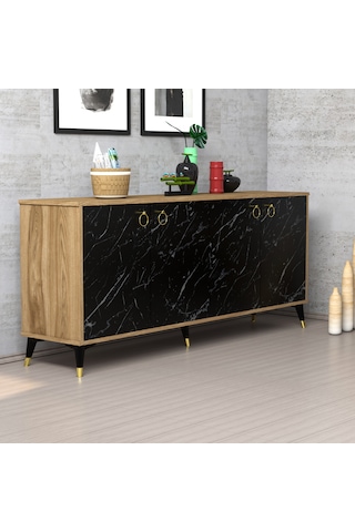 Ferniso Mobilya 180 Cm Çam-mermer Desen