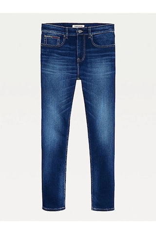 Tommy Hilfiger Erkek Denim Jeans Yazlık Kot Pantolon Koyu Mavi
