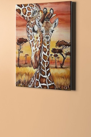Webstyle Sayılarla Boyama Seti Kasnaklı Anne Zürafa 60 X 75 Cm