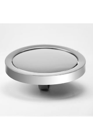 Sones Gömülü Tip Paslanmaz Çelik Salıncak Kapağı Kapaklı Mutfak Tezgahı Çöp Kutusu Kapağı Kapağı, Boyut: Yuvarlak Ayna 24,5 Cm Çap Gümüş