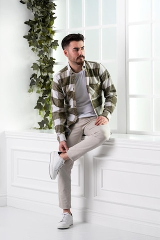 Dorss Slimfit Çift Cepli Ekoseli Erkek Oduncu Gömlek (516451181)