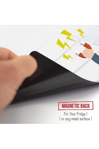 Aylık Magnet Planlayıcı , 35X50 Manyetik Yazı Tahtası 3 Ad. Kalem