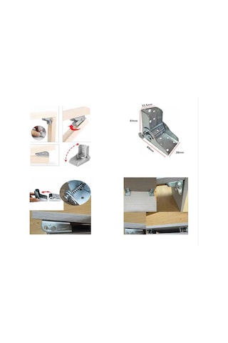 Katlanır Masa Ayagı Aparatı 4 Adet Krom