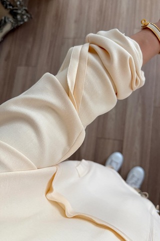 Dikiş Detaylı İkili Modal Takım - Bej Bej