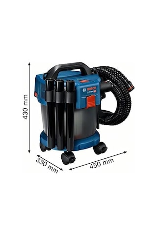 Bosch Professional Gas 18v-10 L Akülü Süpürge 18 Volt, Solo, Hazne Hacmi, Brüt: 10 Lt