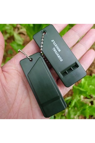 Konesam 5 Adet Siyah Plastik Çok Frekanslı İtfaiye Sistemi, Dağcılık Ve Kamp İçin Yüksek Sesli Acil Durum Sinyal Sistemi Çok Renkli