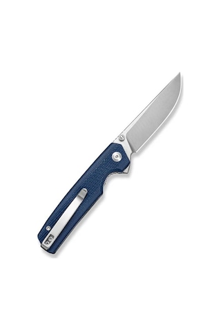 Sencut Stria Milled Blue Canvas Micarta Handle Satin Finished D2 Blade Çakı Mavi
