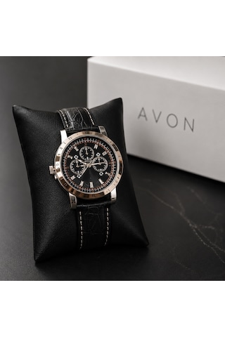 Avon Erkek Kol Saati Siyah Sarı