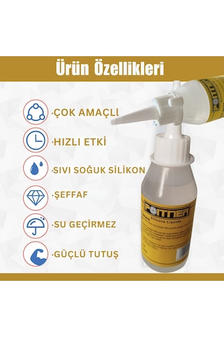 Soğuk Silikon Sıvı Yapıştırıcı, Su Geçirmez, Kuvvetli Ahşap, Seramik, Takı, Dıy Tutkalı, 100 Ml